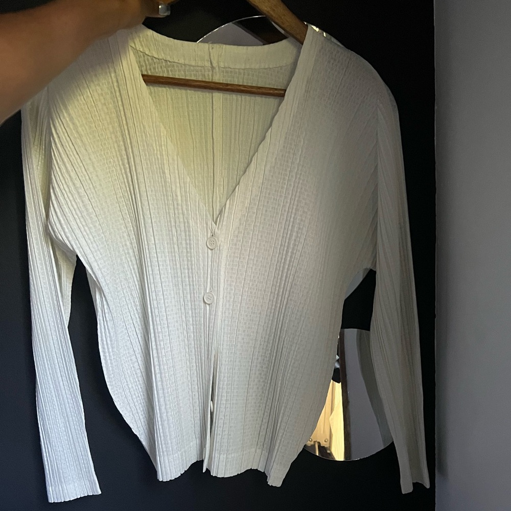 Issey Miyake Pleats Please cardigan